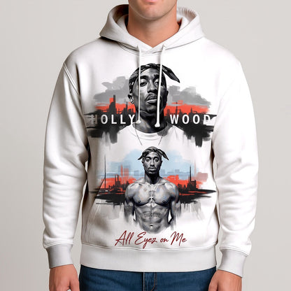 Tupac Street Legend Graffiti 3D Hoodie, Rapper 3D Hoodie, Rap Legends Hoodie