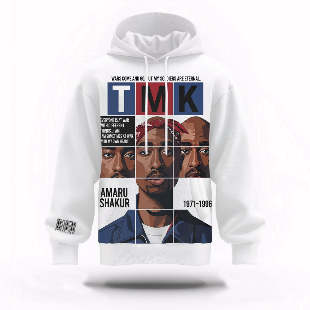 Tupac TMK Magazine Cover 3D Hoodie, Rapper 3D Hoodie, Rap Legends Hoodie