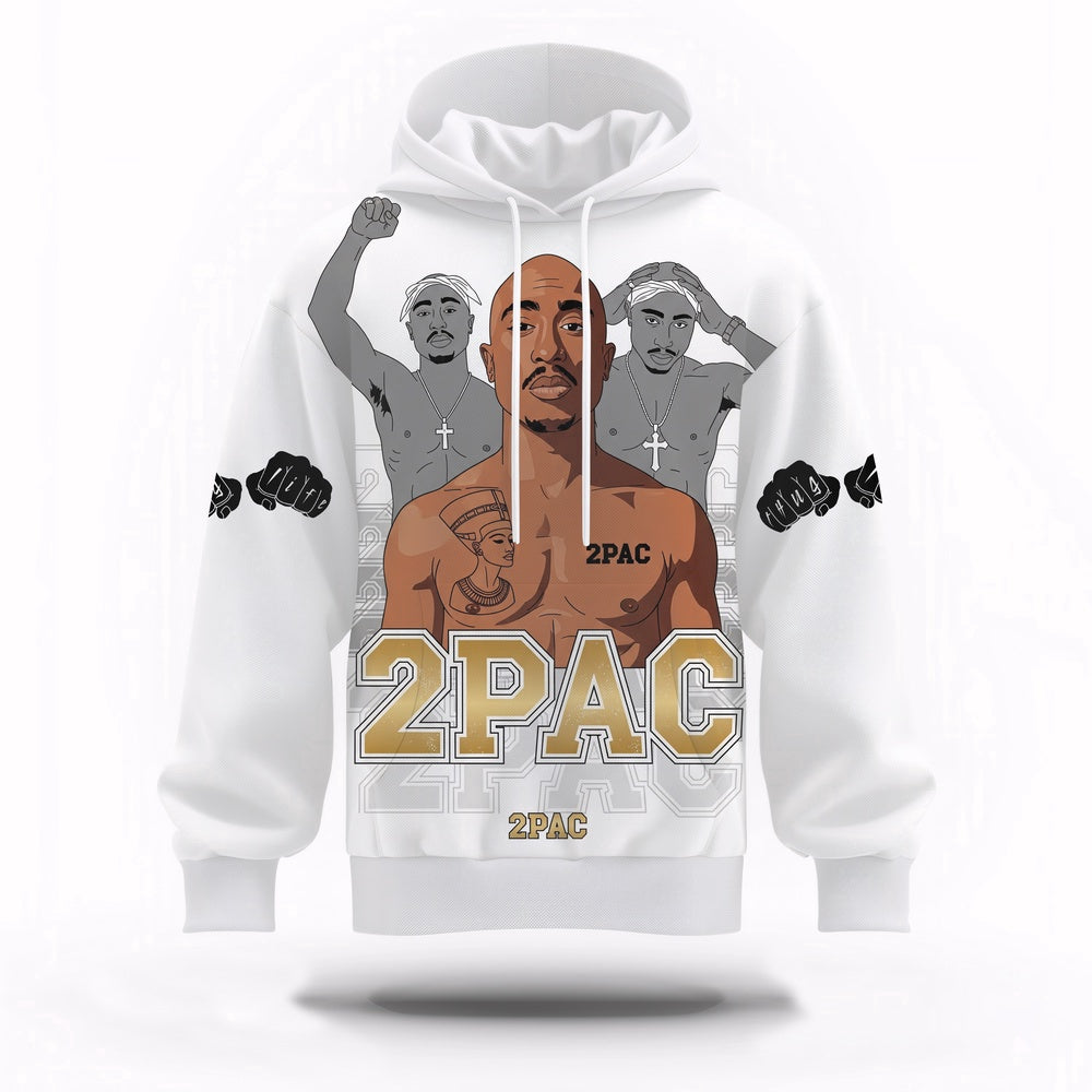 Tupac Thug Life Outlaw Hoodie, Rapper 3D Hoodie, Rap Legends Hoodie