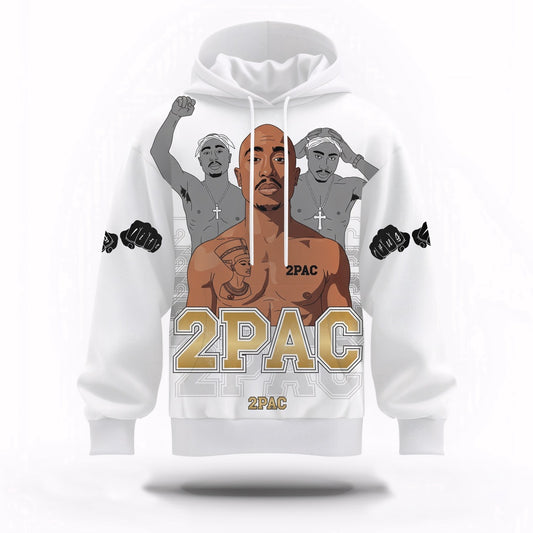 Tupac Thug Life Outlaw Hoodie, Rapper 3D Hoodie, Rap Legends Hoodie