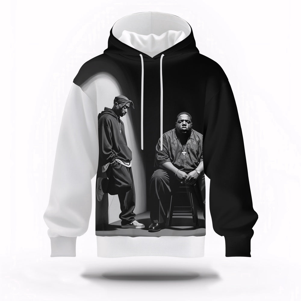 Two Legends Shadow Hoodie, Rapper 3D Hoodie, Rap Legends Hoodie
