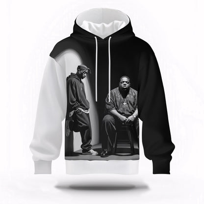 Two Legends Shadow Hoodie, Rapper 3D Hoodie, Rap Legends Hoodie