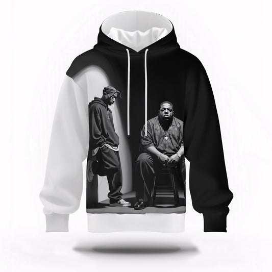 Two Legends Shadow Hoodie, Rapper 3D Hoodie, Rap Legends Hoodie