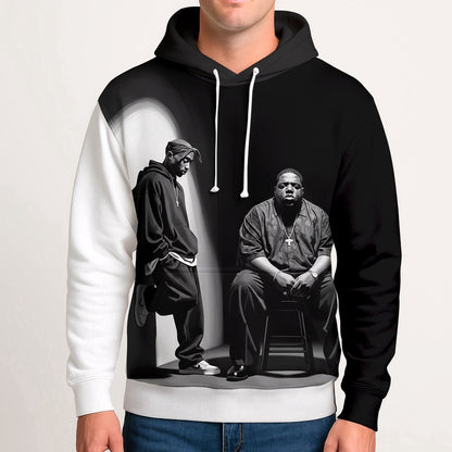 Two Legends Shadow Hoodie, Rapper 3D Hoodie, Rap Legends Hoodie