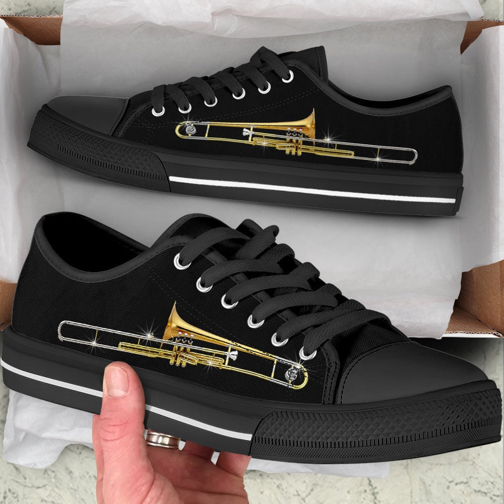 Valve Trombone Low Top Shoes , Low Top Sneaker, Low Top Canvas Shoes