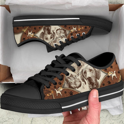 Vizsla Low Top Shoes - Low Top Sneaker - Dog Walking Shoes Men Women, Dog Printed Shoes, Canvas Shoes For Men, Women