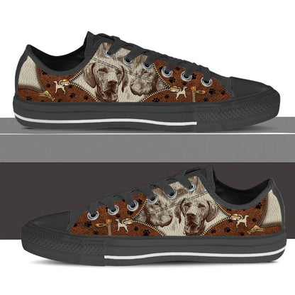 Vizsla Low Top Shoes - Low Top Sneaker - Dog Walking Shoes Men Women, Dog Printed Shoes, Canvas Shoes For Men, Women