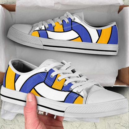 Volleyball Ball Texture Pattern Shortcut Low Top Shoes Malalan, Low Top Sneaker, Low Top Canvas Shoes
