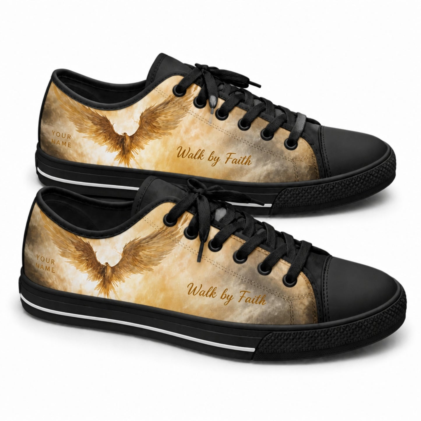 Walk By Faith Artistic Low Top Shoes black shoes      