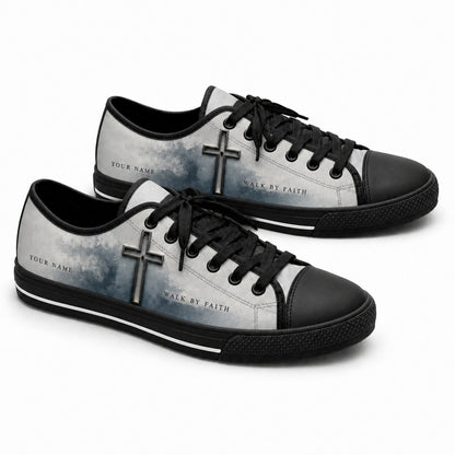 Walk By Faith Cross Classic Low Top Shoes black shoes    