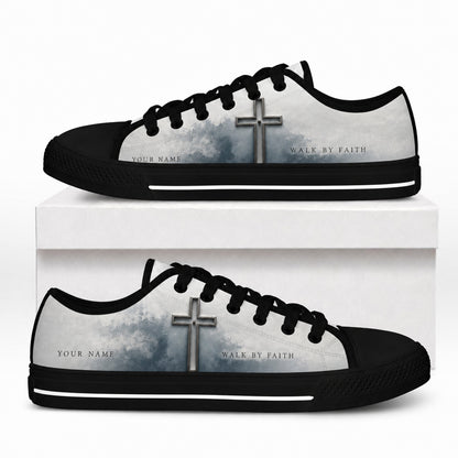 Walk By Faith Cross Classic Low Top Shoes box black    