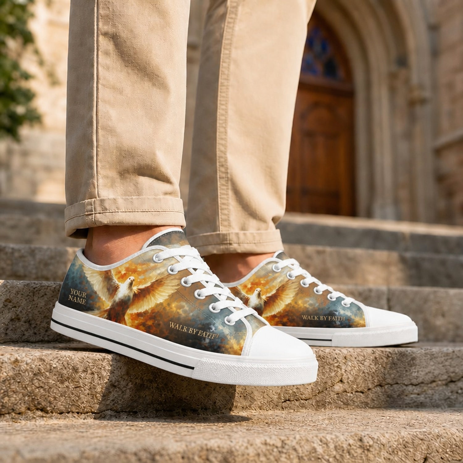 Walk By Faith Dove Classic Low Top Shoes Life style    
