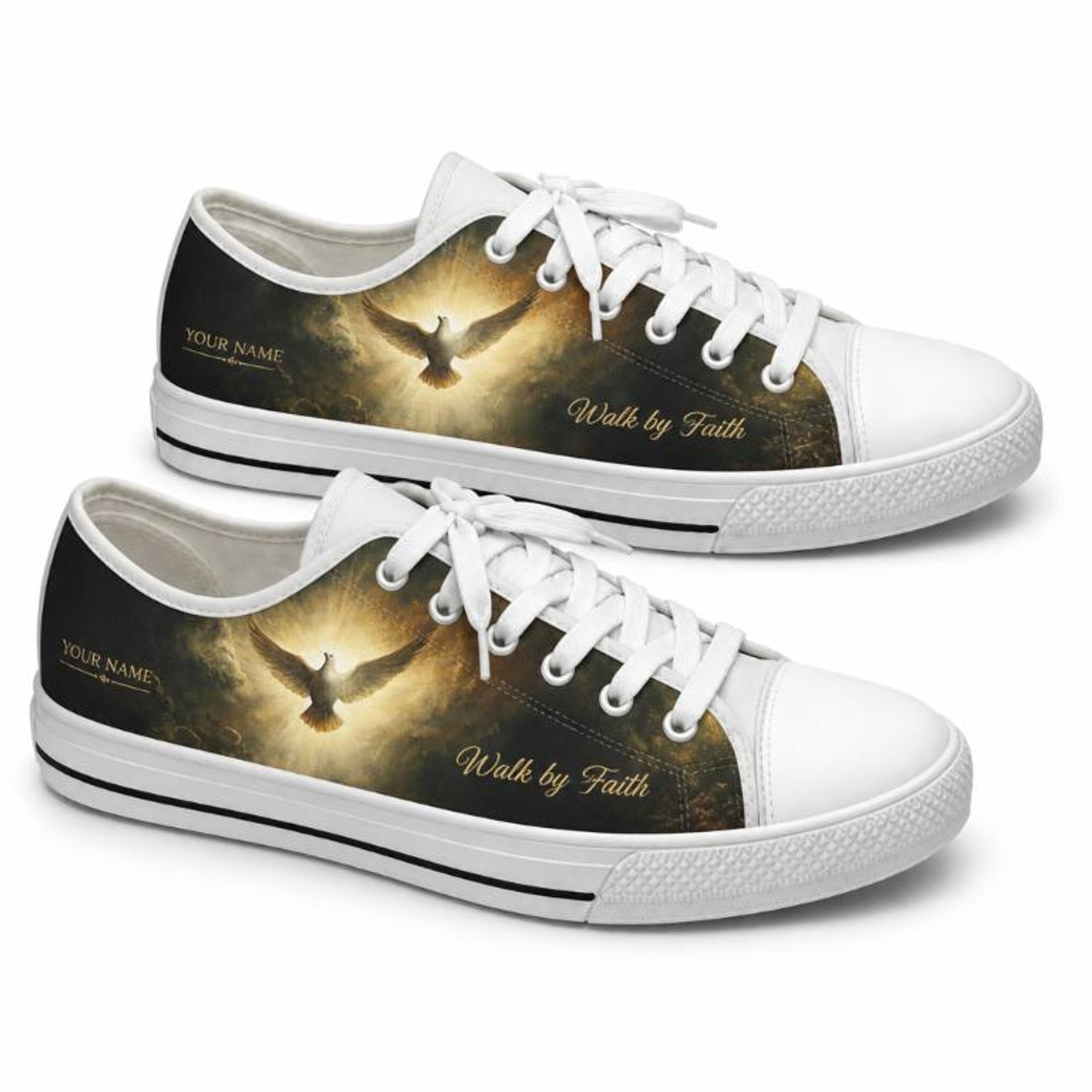 Walk By Faith Graphic Low Top Shoes          
