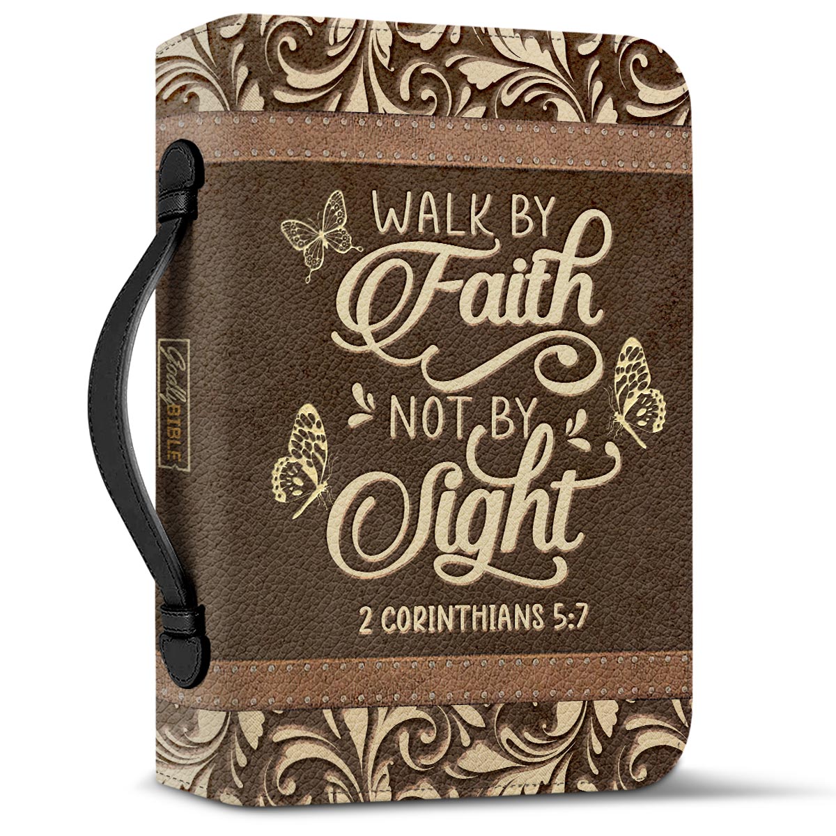 Walk By Faith Not By Sight 2 Personalized Bible Cover - Inspirational Bible Covers For Women