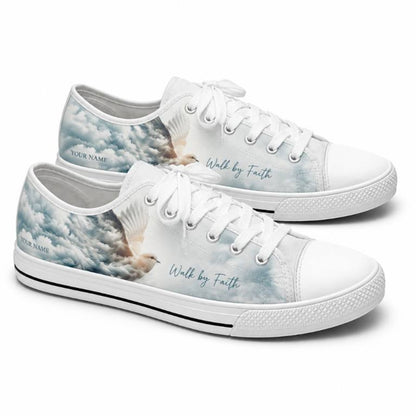 Walk By Faith Printed Low Top Shoes          