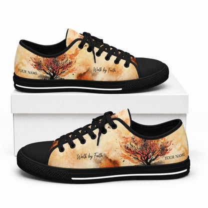 Walk By Faith Shoes Graphic God Low Top Shoes box black    