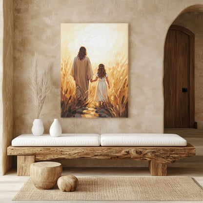 Walk with Me, Christian Canvas Wall Art, Christmas Gift Ideas, Christian Home Decor, Ciaocustom