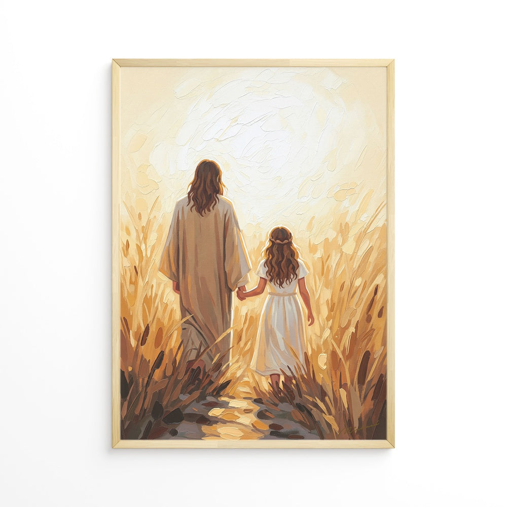 Walk with Me, Christian Canvas Wall Art, Christmas Gift Ideas, Christian Home Decor, Ciaocustom