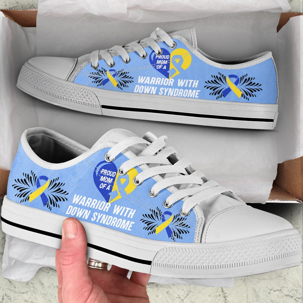 Warrior With Down Syndrome Shoes Low Top Shoes , Low Top Sneaker, Low Top Canvas Shoes