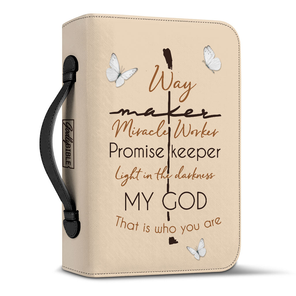 Way Maker Miracle Keeper Knights Templar Personalized Bible Cover - Inspirational Bible Covers For Women