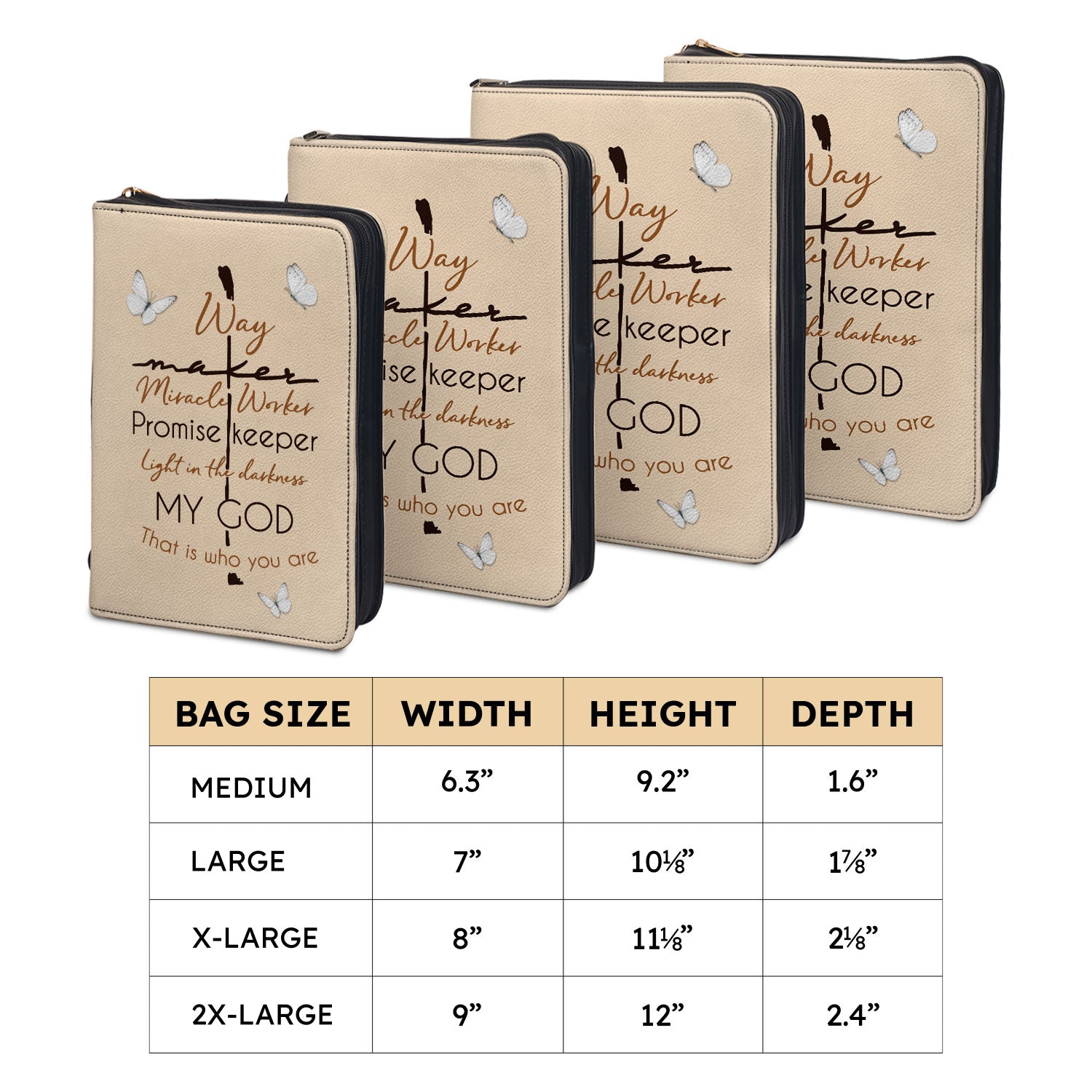 Way Maker Miracle Keeper Knights Templar Personalized Bible Cover - Inspirational Bible Covers For Women