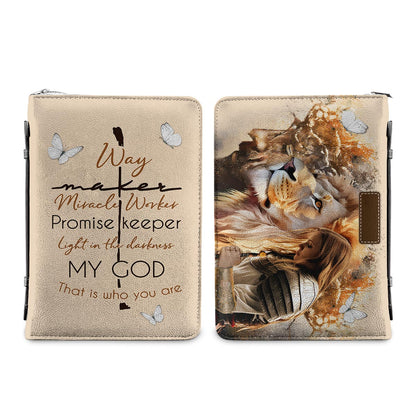 Way Maker Miracle Keeper Knights Templar Personalized Bible Cover - Inspirational Bible Covers For Women