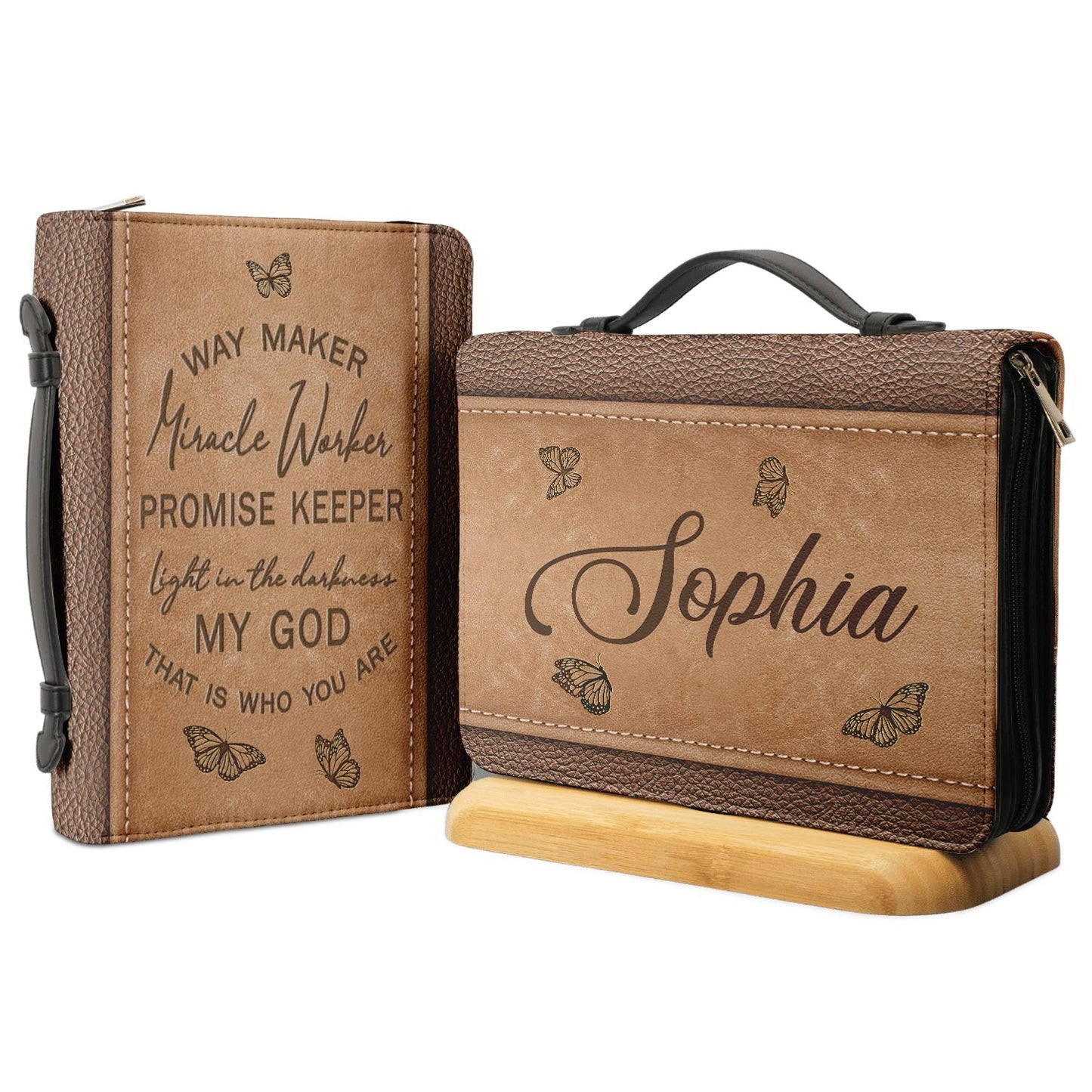 Way Maker Miracle Worker 1 Personalized Bible Cover - Inspirational Bible Covers For Women