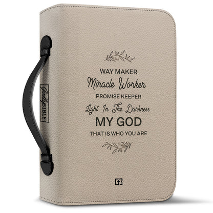 Way Maker Miracle Worker Daisy Personalized Bible Cover - Inspirational Bible Covers For Women
