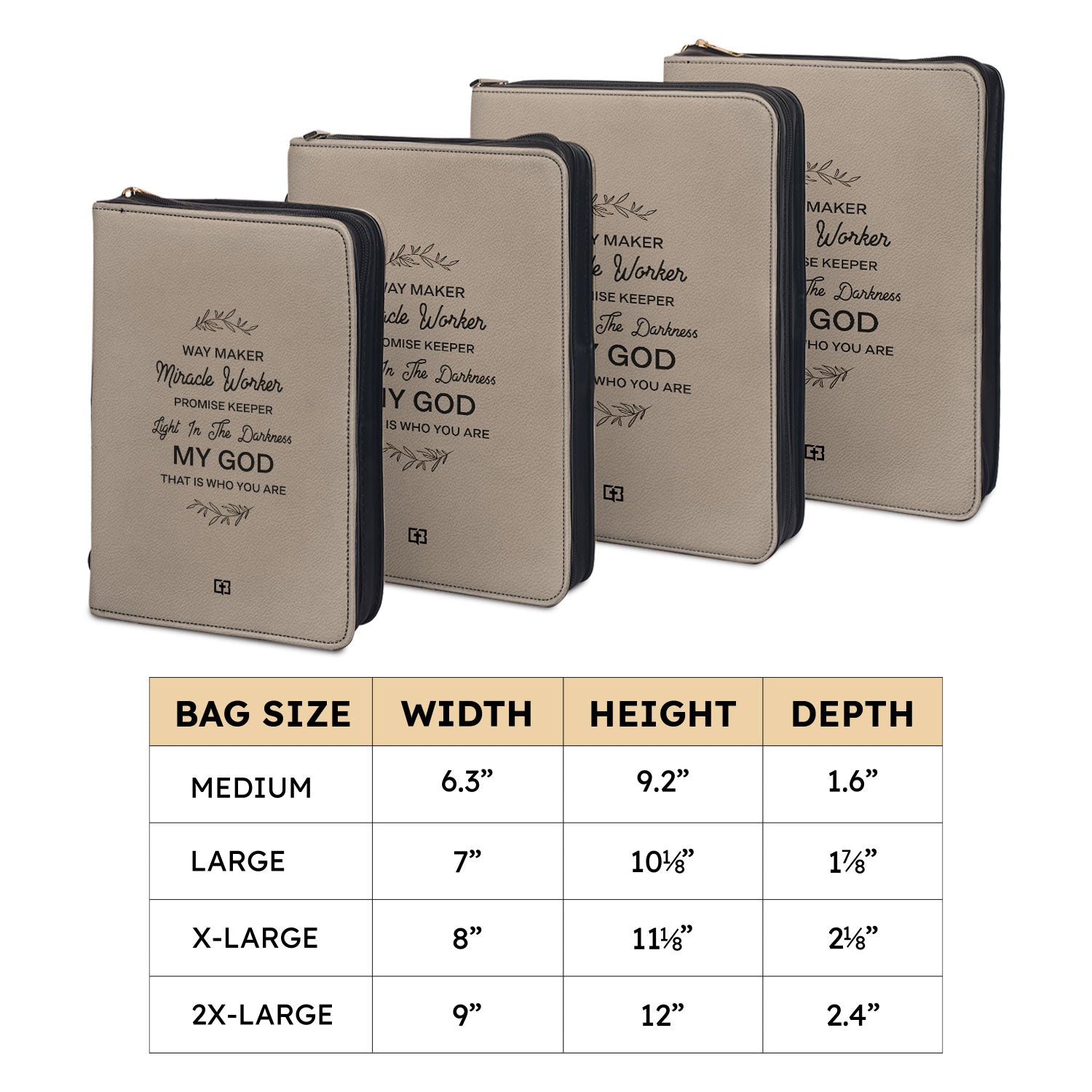 Way Maker Miracle Worker Daisy Personalized Bible Cover - Inspirational Bible Covers For Women