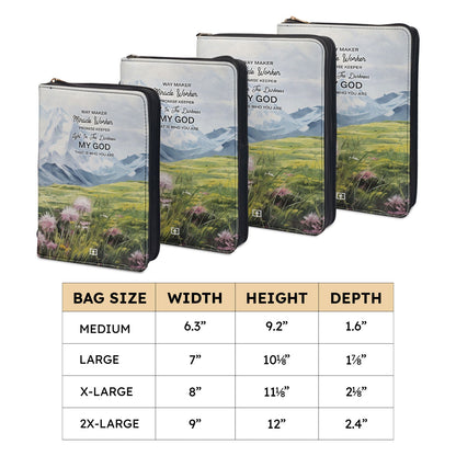 Way Maker Miracle Worker Denali Personalized Bible Cover - Inspirational Bible Covers For Women