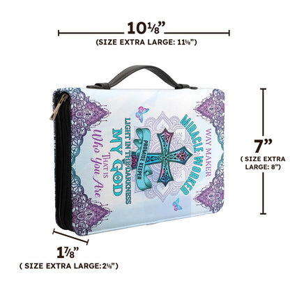 Way Maker Miracle Worker Hologram Personalized Bible Cover - Inspirational Bible Covers For Women