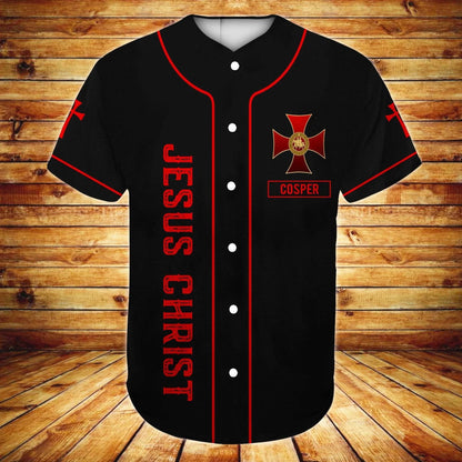 Way Maker Miracle Worker Promise Keeper Cross Custom Baseball Jersey - Personalized Jesus Baseball Jersey For Men and Women