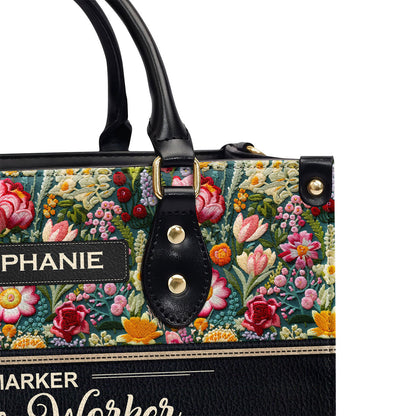 Way Maker My God That Is Who You Are Personalized Leather Handbag - Jesus Handbag