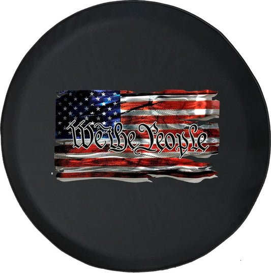 We The People American Flag Tire Cover - Bible Verse Tire Cover