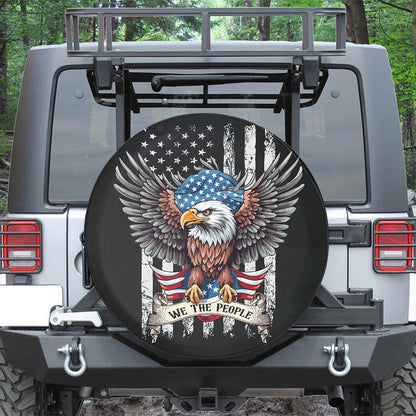 We The People Eagle Car Spare Tire Cover - Christian Tire Cover