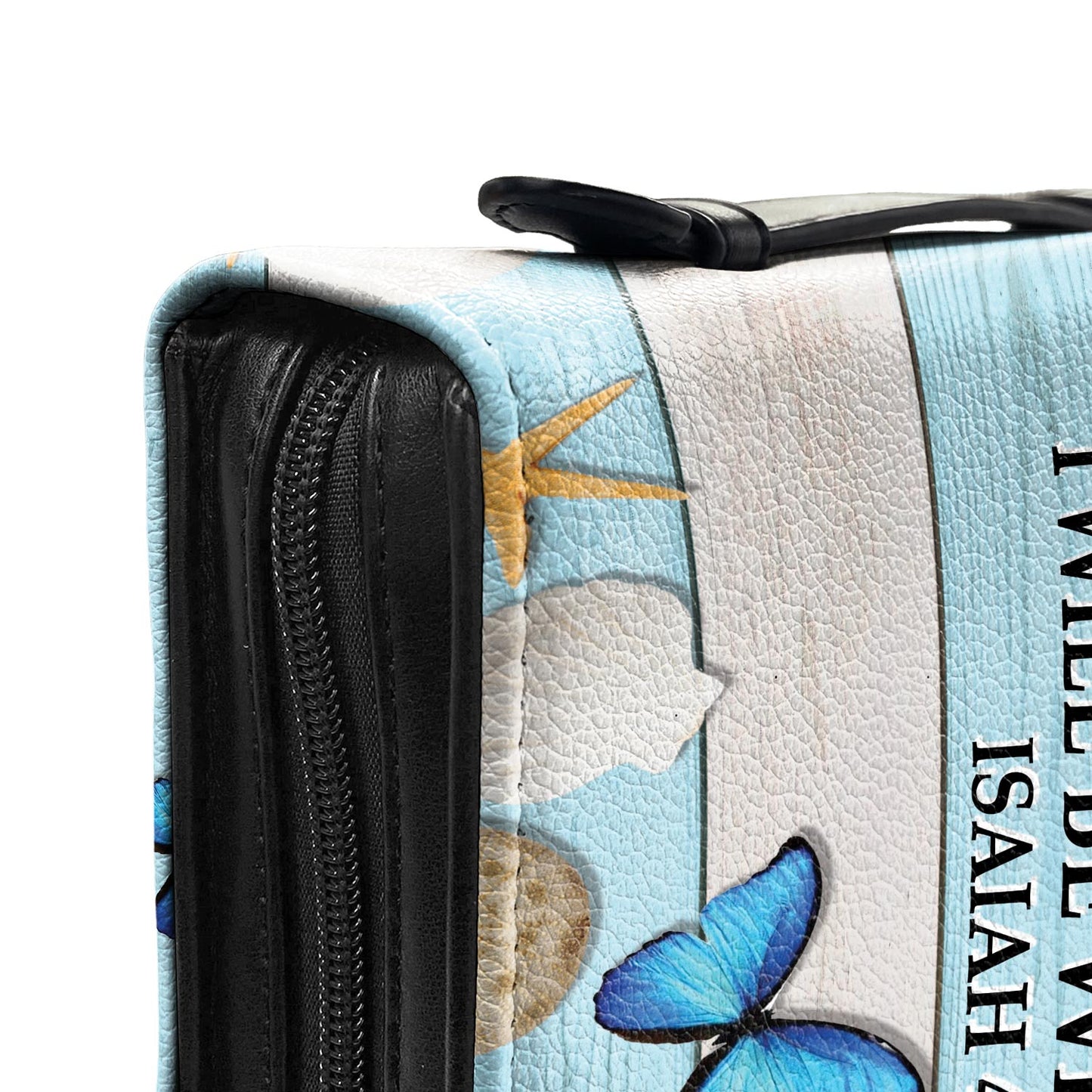 When You Go Through Deep Waters I Will Be With You Anchor Isaiah 43 2 Personalized Bible Cover - Pastor's Bible Covers