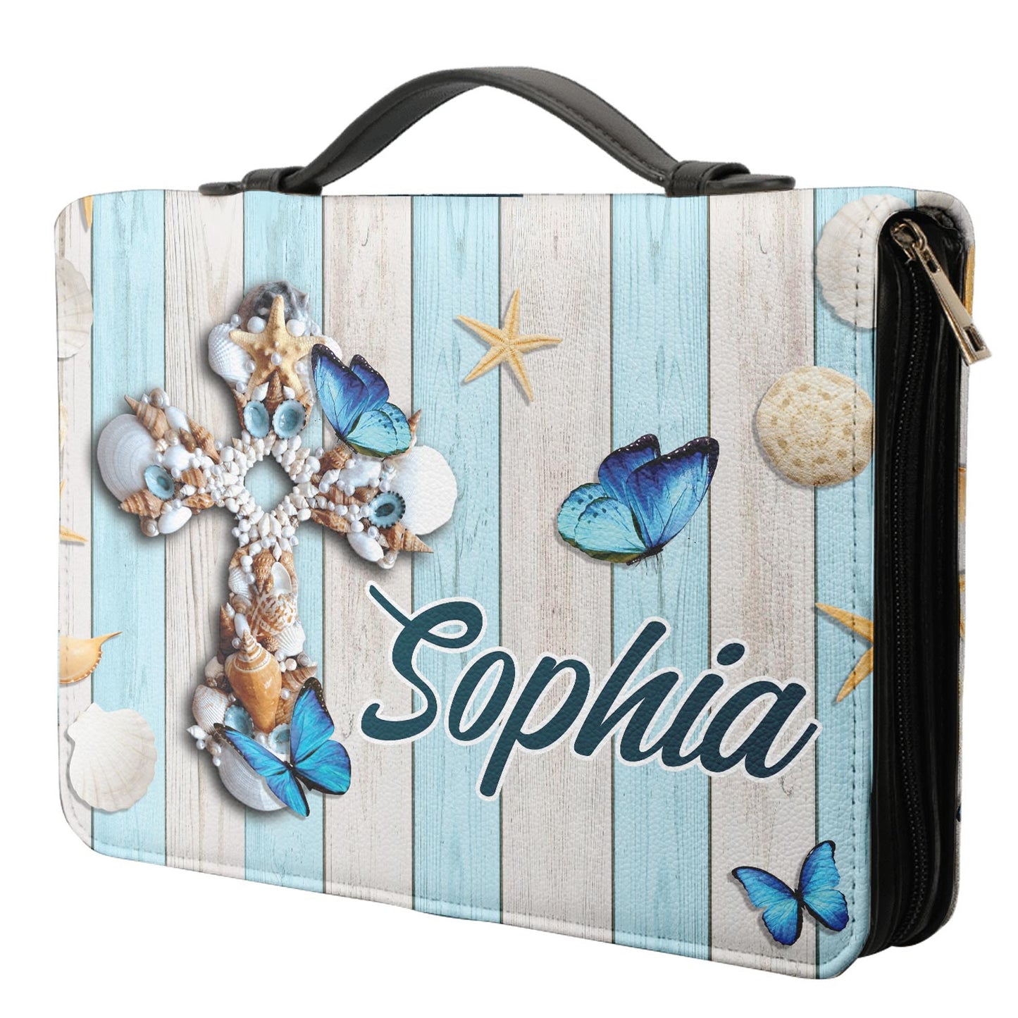 When You Go Through Deep Waters I Will Be With You Anchor Isaiah 43 2 Personalized Bible Cover - Pastor's Bible Covers