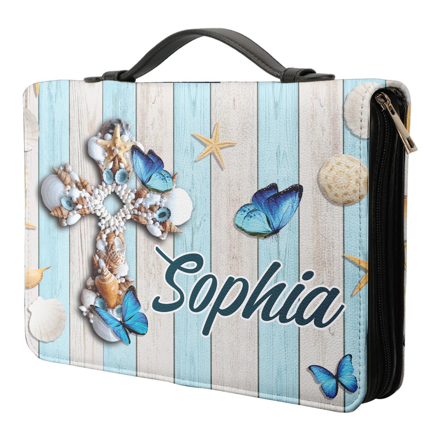 When You Go Through Deep Waters I Will Be With You Anchor Isaiah 43 2 Personalized Bible Cover - Pastor's Bible Covers