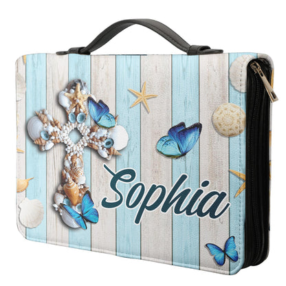 When You Go Through Deep Waters I Will Be With You Anchor Isaiah 43 2 Personalized Bible Cover - Pastor's Bible Covers