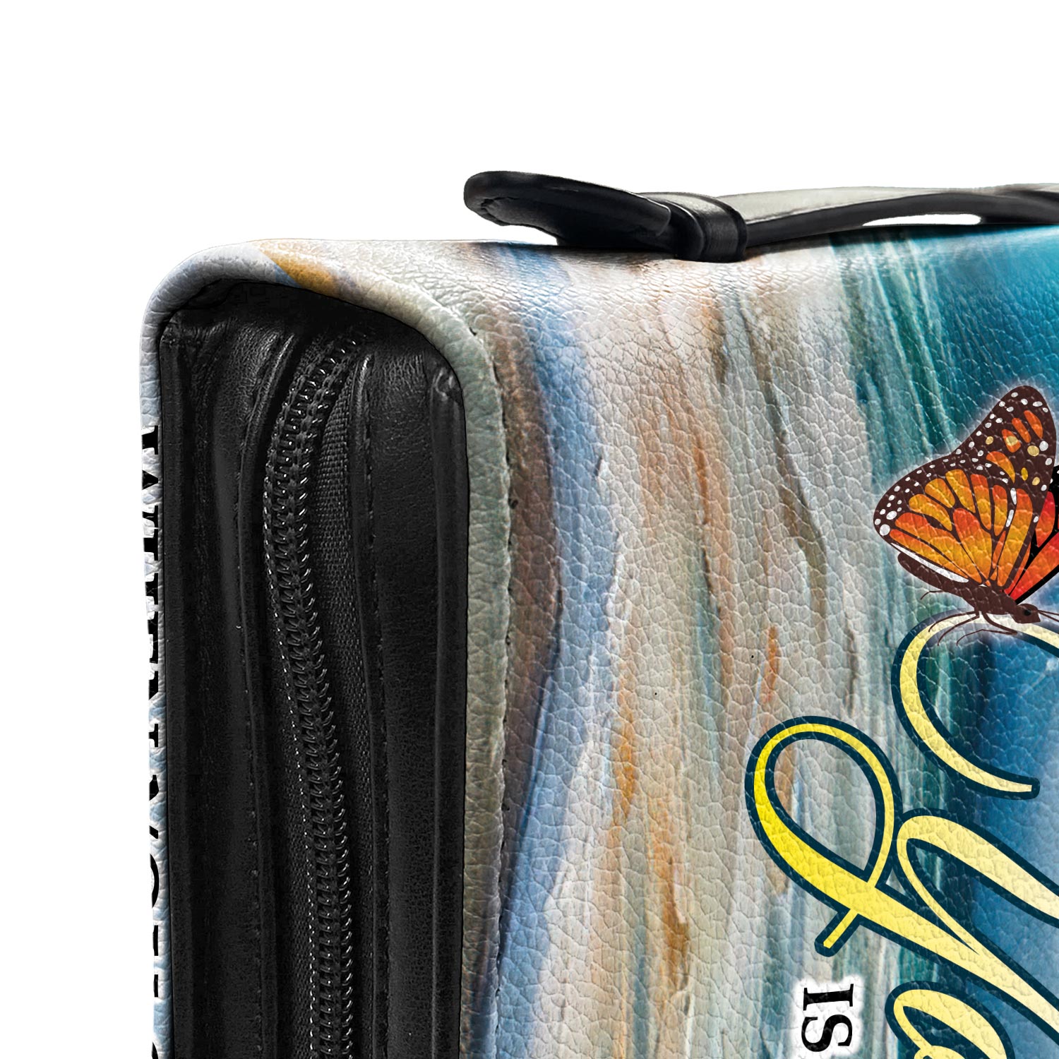 When You Go Through Deep Waters I Will Be With You Isaiah 43 2 1 Personalized Bible Cover - Pastor's Bible Covers