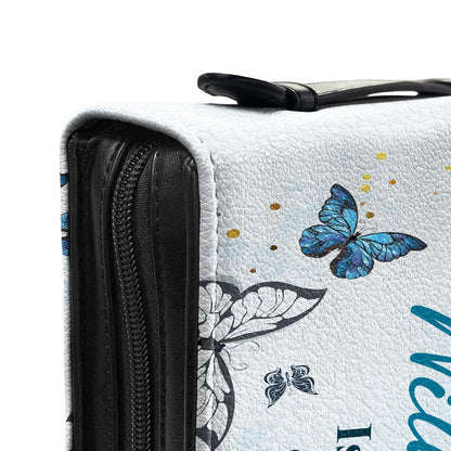 When You Go Through Deep Waters I Will Be With You Isaiah 43 2 Anchor Butterfly Personalized Bible Cover - Pastor's Bible Covers