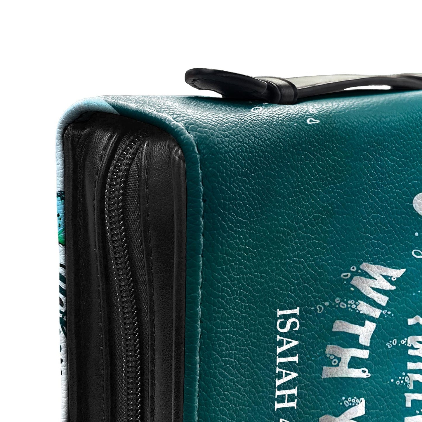 When You Go Through Deep Waters I Will Be With You Isaiah 43 Personalized Bible Cover - Pastor's Bible Covers