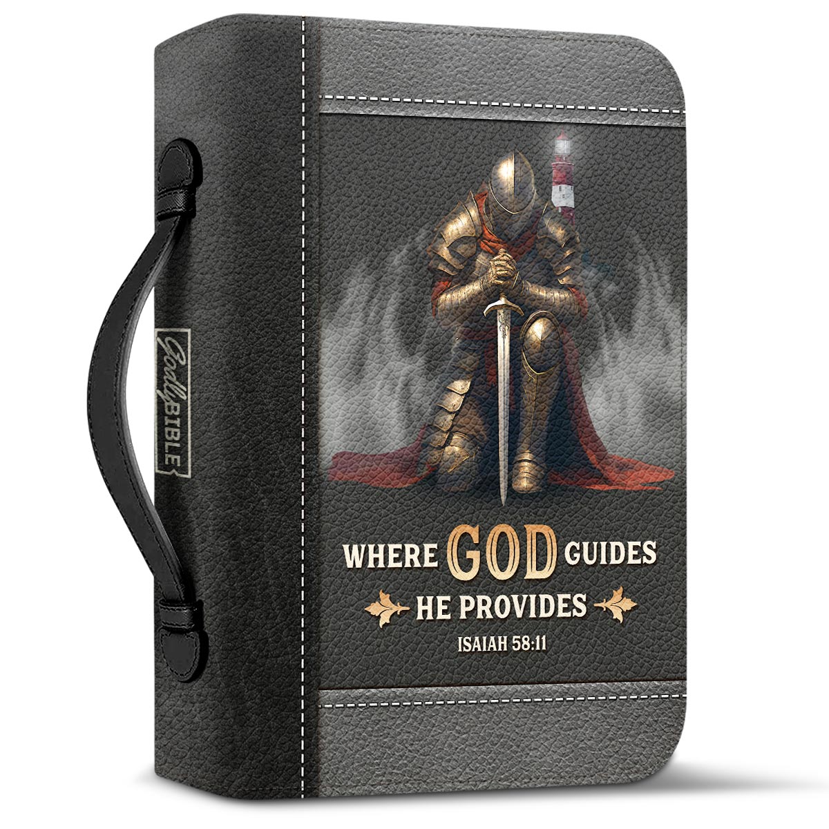 Where God Guides He Provides Isaiah 58 11 Personalized Bible Cover - Pastor's Bible Covers