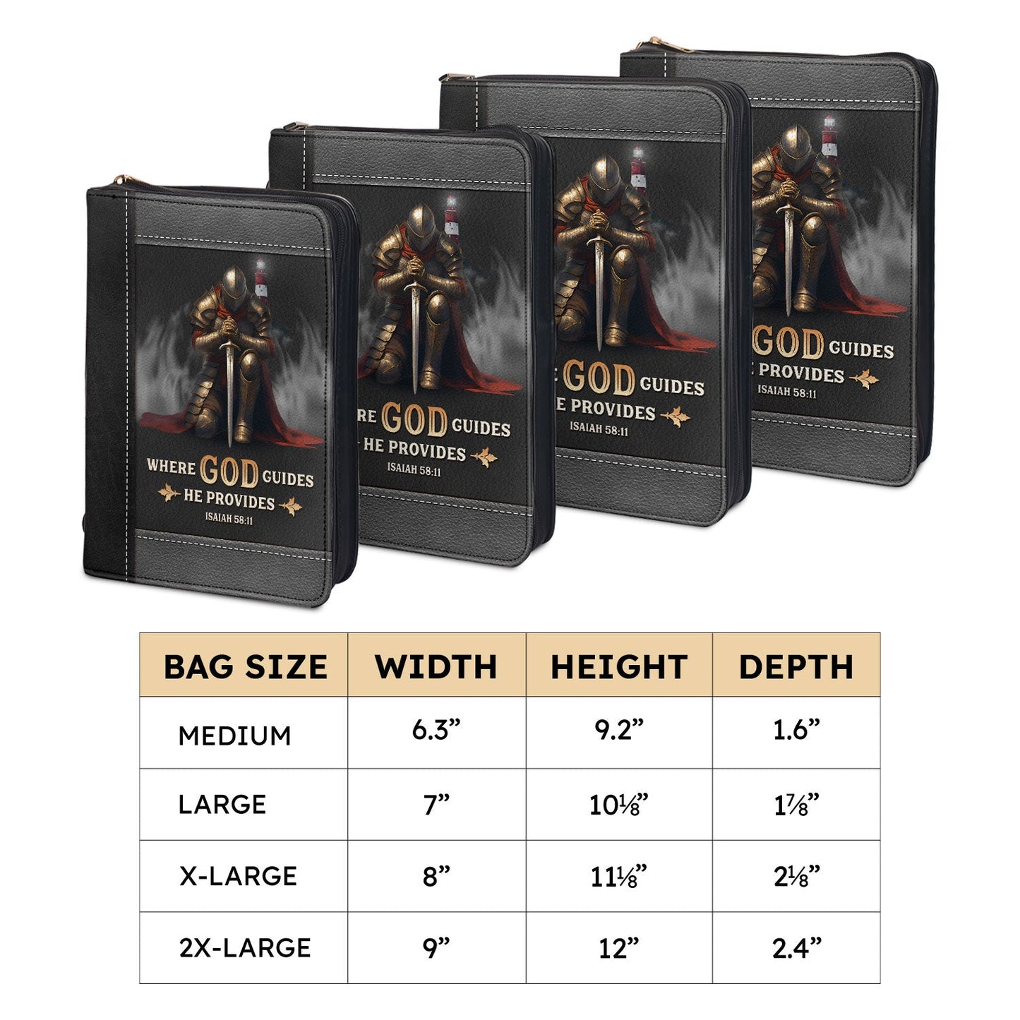 Where God Guides He Provides Isaiah 58 11 Personalized Bible Cover - Pastor's Bible Covers