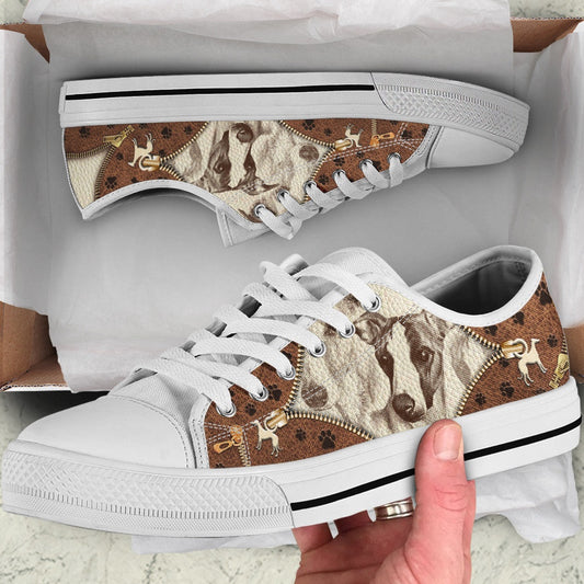 Whippet Low Top Shoes - Low Top Sneaker - Dog Walking Shoes Men Women, Dog Printed Shoes, Canvas Shoes For Men, Women