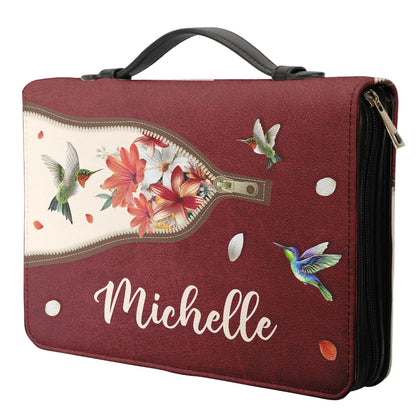 With His Love He Will Calm All Your Fears Zephaniah 317 Personalized Bible Cover - Pastor's Bible Covers