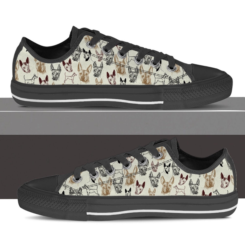 Xoloitzcuintli Low Top Shoes - Lowtop Casual Shoes Gift For Adults, Dog Printed Shoes, Canvas Shoes For Men, Women