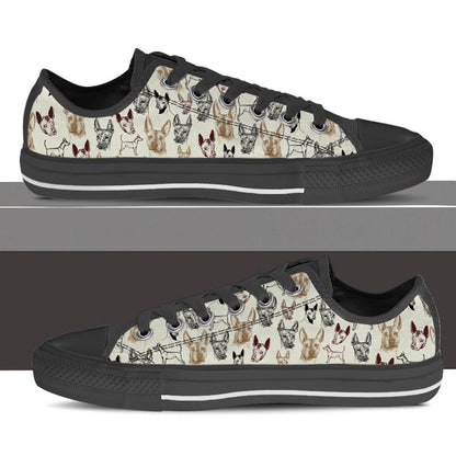 Xoloitzcuintli Low Top Shoes - Lowtop Casual Shoes Gift For Adults, Dog Printed Shoes, Canvas Shoes For Men, Women