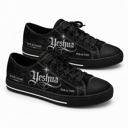 Yeshua Graphic Low Top Shoes black shoes          