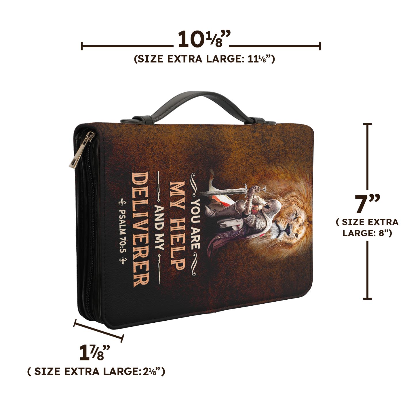 You Are My Help And My Deliverer Psalm 70 5 Personalized Bible Cover - Pastor's Bible Covers